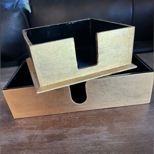 🖤 Caspari Chinese Lacquer Ware | 2 Piece Set